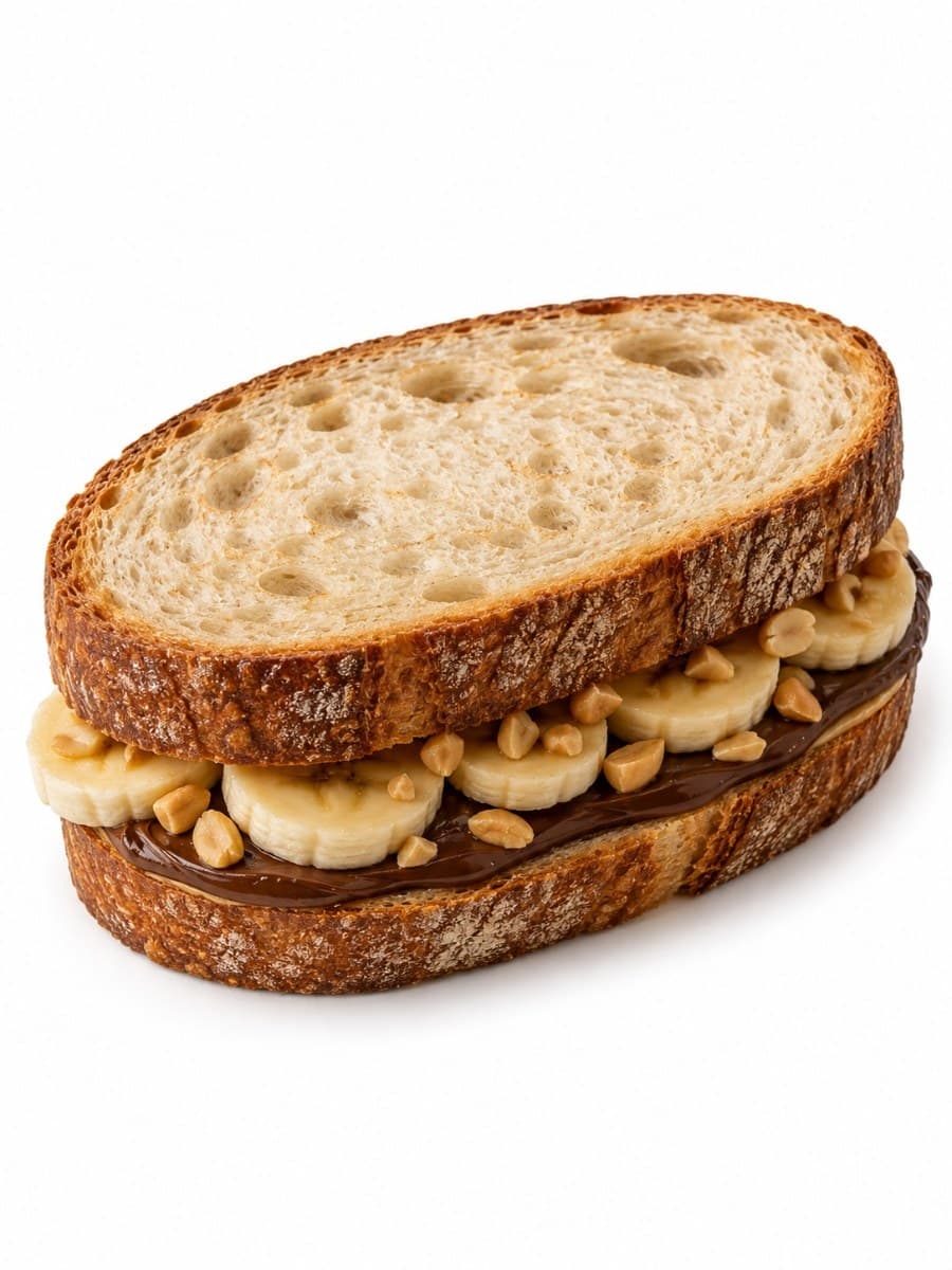 Nutella Peanut Banana Sourdough